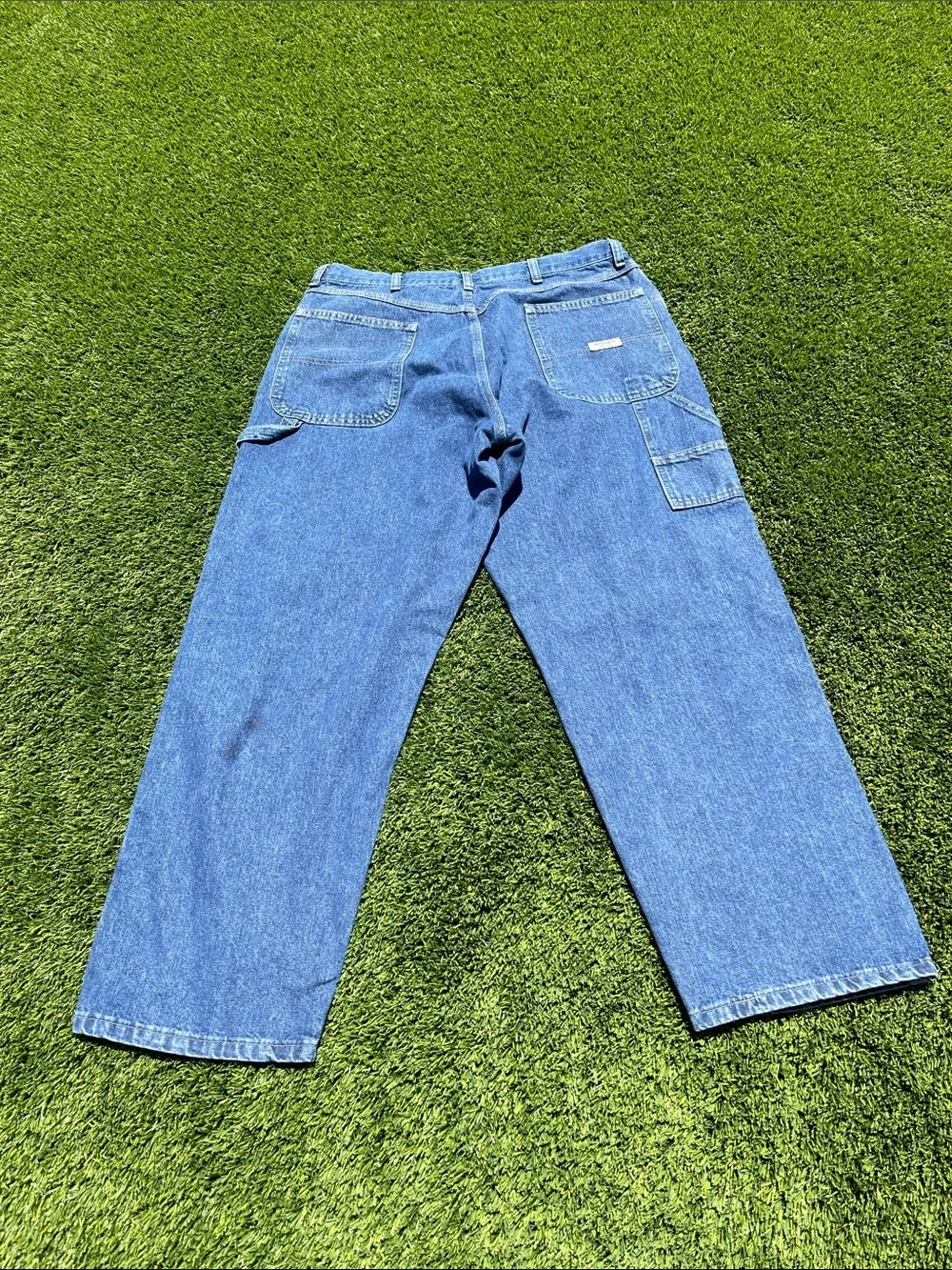 Wrangler Men's Relaxed Fit Blue Denim Jeans